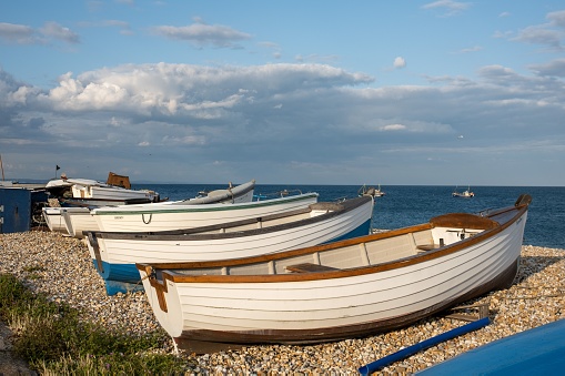 The fishing boats at Selsey, West Sussex, United Kingdom.