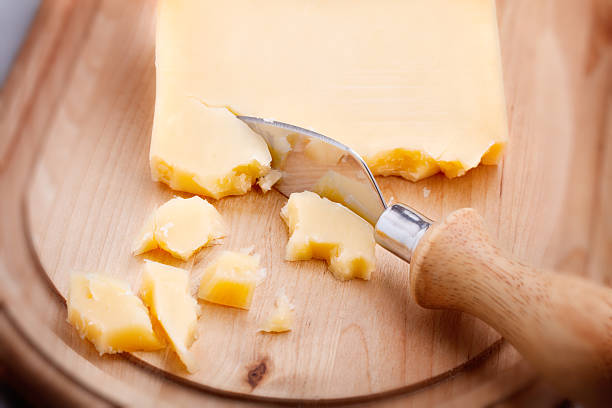 istock Parmesan cheese and knife 158269634