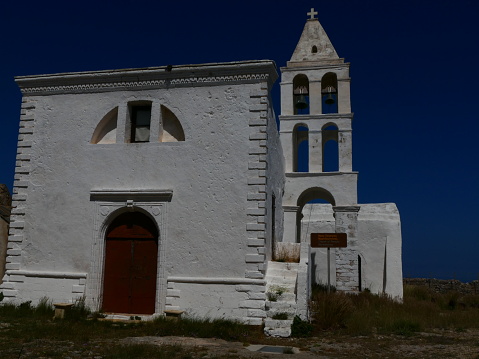 Chora: old church Panagia Myrtidiotissa and Panagia Orfani, Kythira