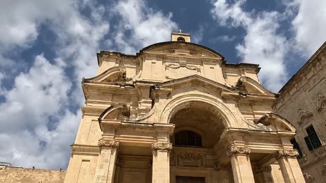 The Church Of Saint Catherine Of Italy In Valletta In Malta