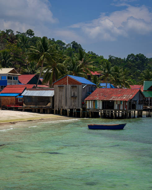 istock Fishing village on the water 1582759518