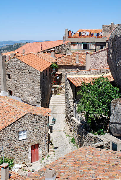 istock old stone village with red tile roofs (Portugal ) 158276752