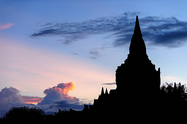 Pagoda at dusk, Bagan, Myanmar