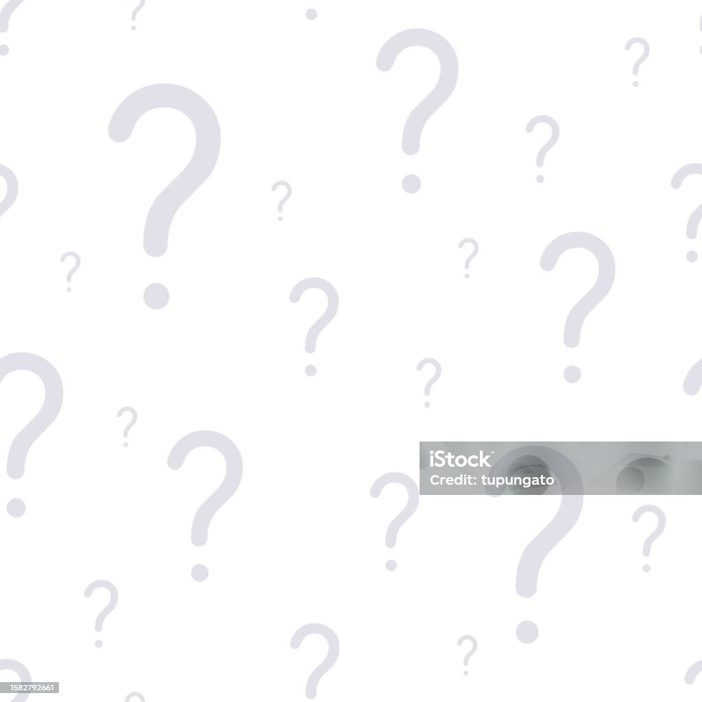 Question Vector Grey Question Marks Texture Seamless Vector Grey Pattern Stock Illustration ...