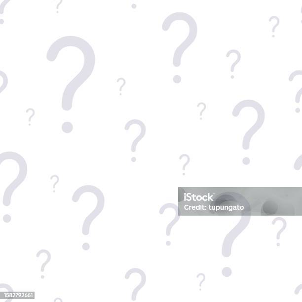 Question Marks Texture Seamless Vector Grey Pattern Stock Illustration ...