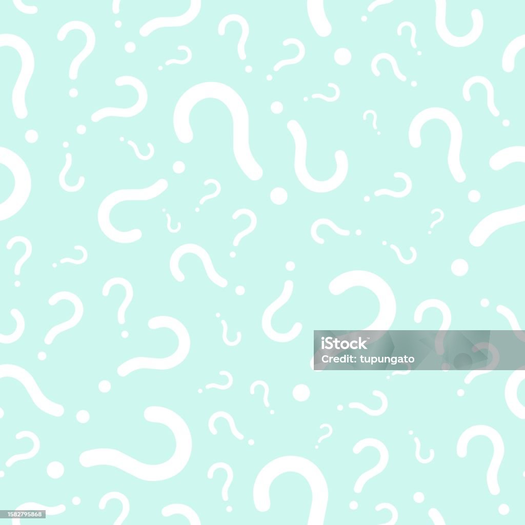 Simple Background For Questions Quiz Background Question Seamless Texture Stock Illustration - Download ...