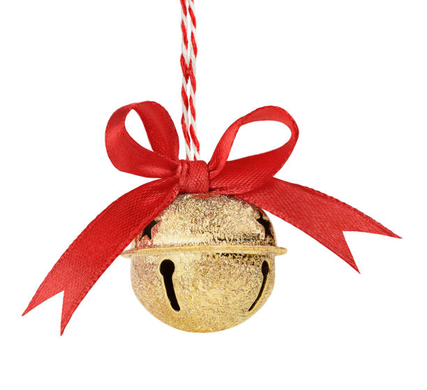 The Christmas bell is highlighted on a white background