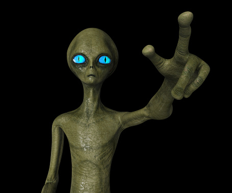 Alien hand pointing