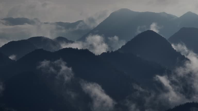 The morning mist in mountain