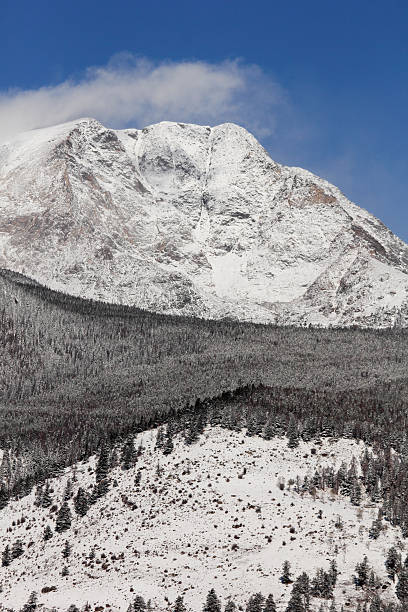マウント・ミーカー冬 - extreme terrain powder snow winter snow ストックフォトと画像