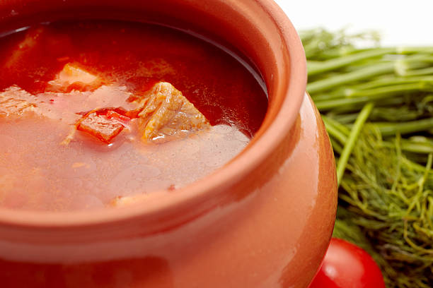 Red borsch stock photo