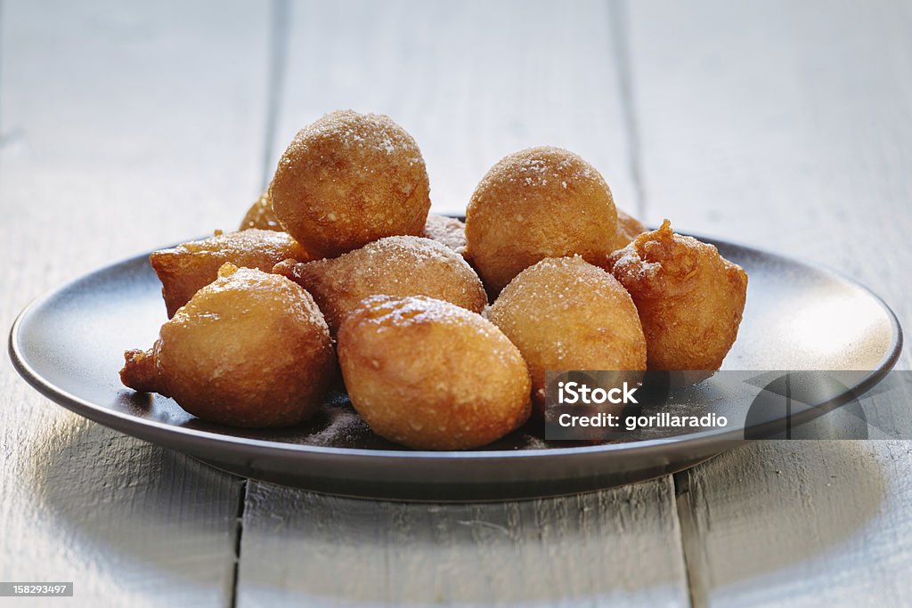 Zeppole, 1st Zeppole are doughnuts traditionally made at Carnival typical of Southern Italy. Fritter Stock Photo