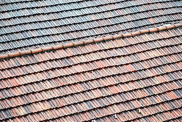 istock Italian red roof background 158293500