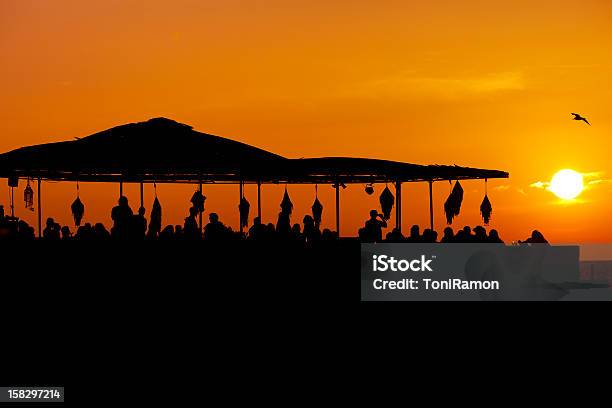 Bei Sonnenuntergang Stockfoto und mehr Bilder von Sonnenuntergang - Sonnenuntergang, Stadt Ibiza, Abenddämmerung