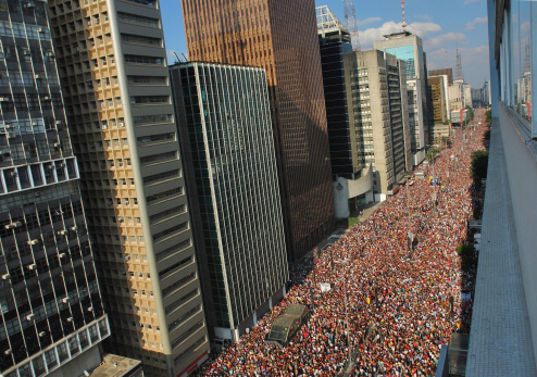 Desfile del orgullo en Sao Paulo photo