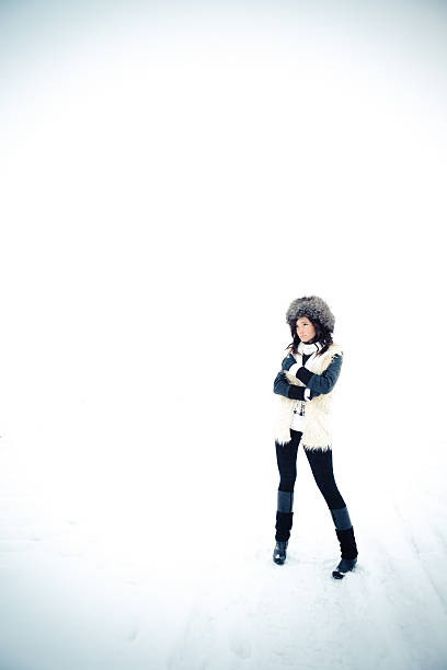 istock Girl in a fur hat 158299383