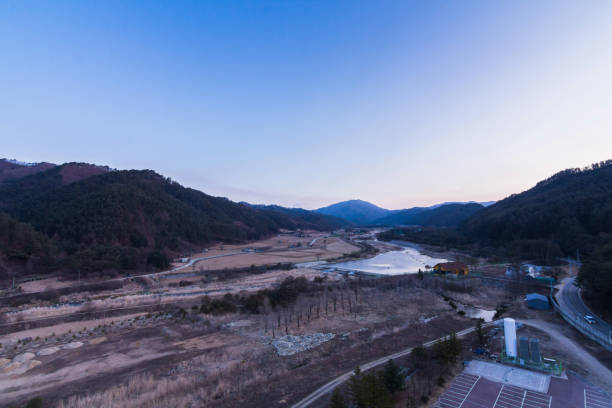 istock Beautiful landscape in Pyeongchang 1582994298