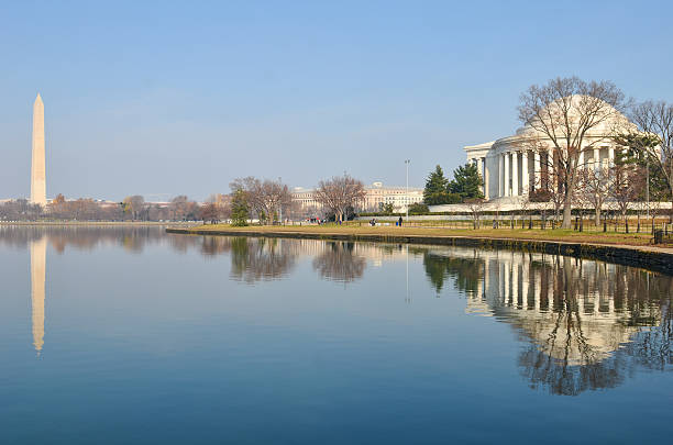 istock Washington DC National Mall, including the Monument and Jefferson Memorial 158299619