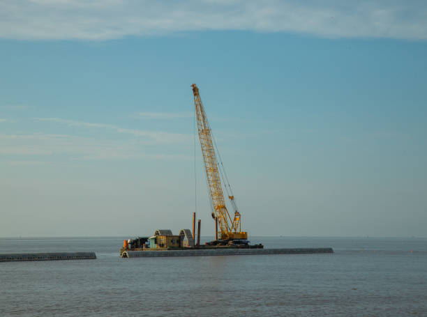 istock Construction works on Tan Thanh beach, Tien Giang province 1583002442