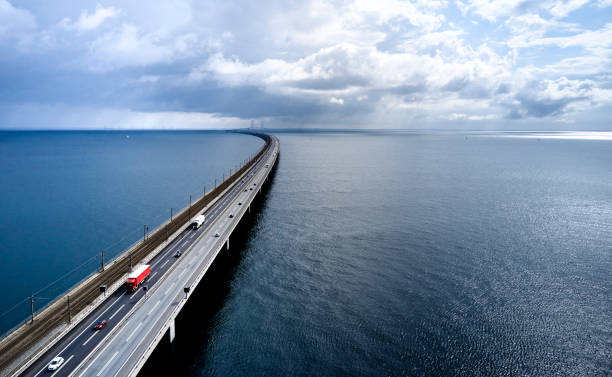 istock Highway - low West bridge over Great Belt 1583017370
