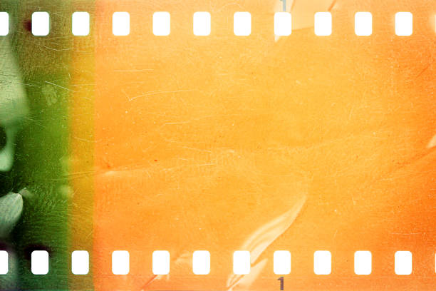istock Dusty and grungy 35mm film texture or surface 1583046027