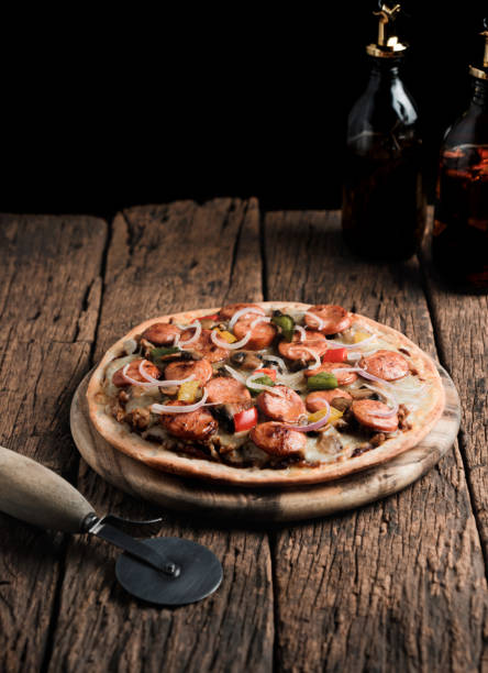 sausage pizza Italian style.