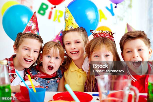 Group Of Friends Stock Photo - Download Image Now - Birthday, Boys, Cheerful