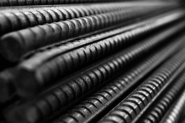 Steel rods or bars used to reinforce concrete Steel rods or bars used to reinforce concrete reinforced concrete stock pictures, royalty-free photos & images