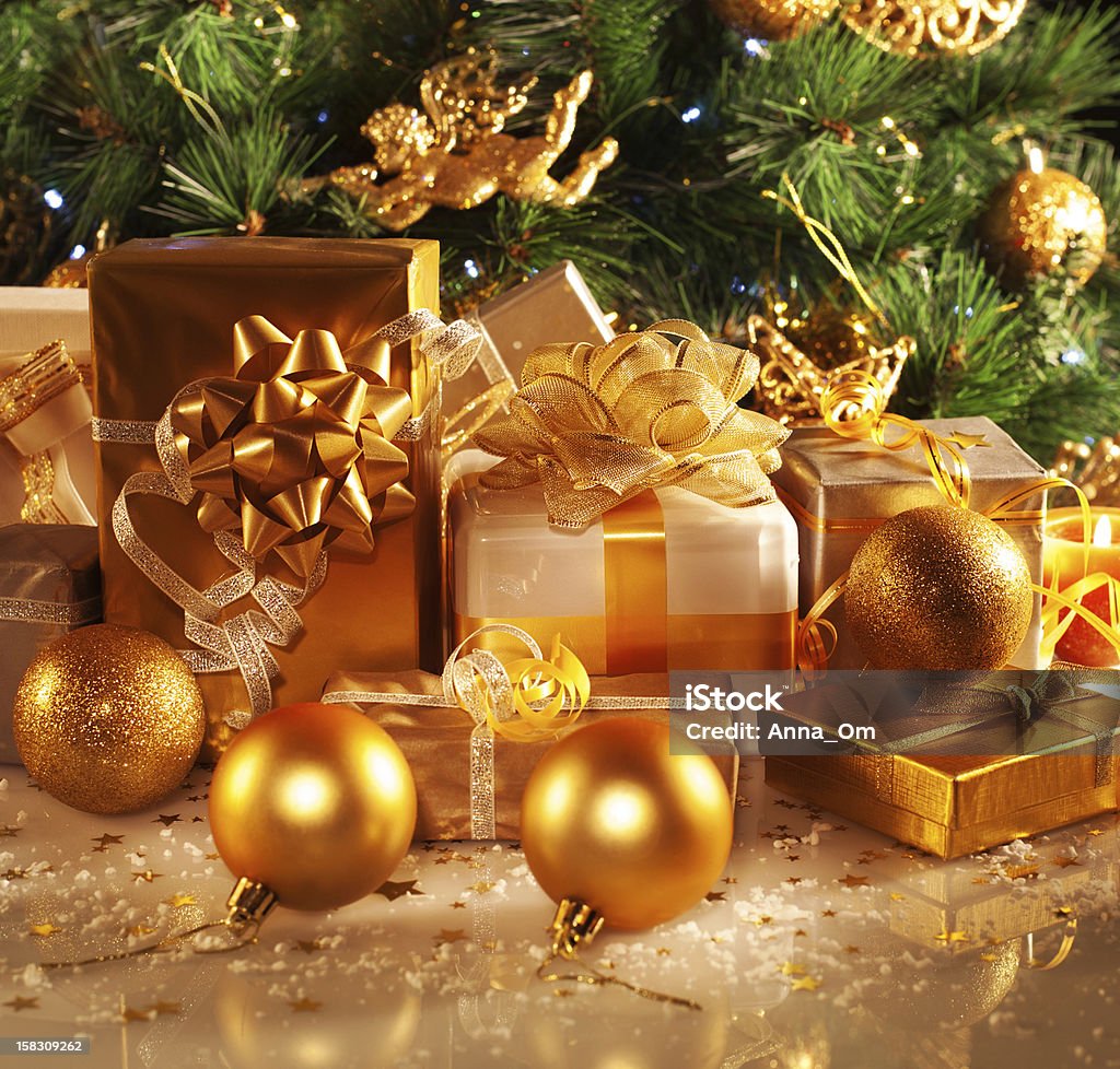 Silvester-Geschenke - Lizenzfrei Baum Stock-Foto