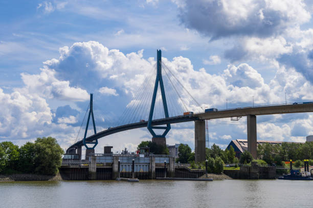 istock suspension bridge over the river 1583101606