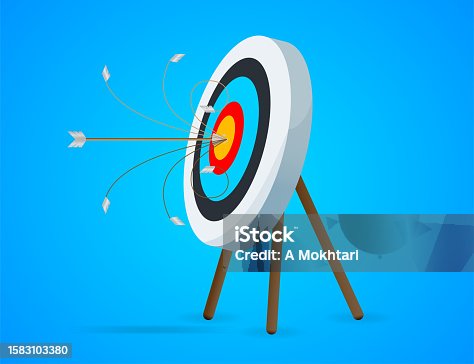 istock High target and accuracy. 1583103380