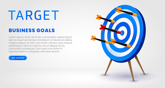 Target Objedct Target And Objective Stock Illustration - Download Image Now - Accuracy ...