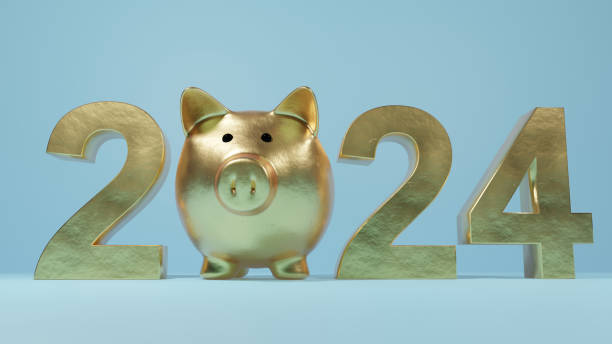 istock Golden Piggy Bank: Celebrating New Beginnings and Financial Success 1583113370