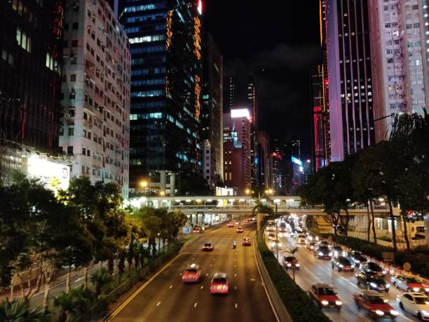 istock Hong Kong Traffic at night 1583118970
