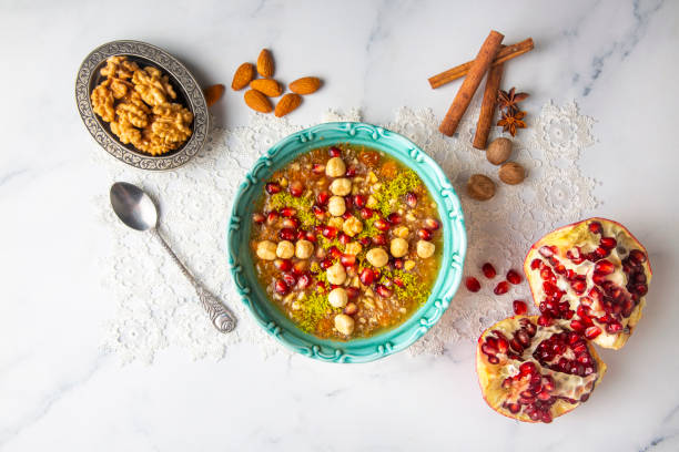 Traditional delicious Turkish dessert; Ashura (Asure)
