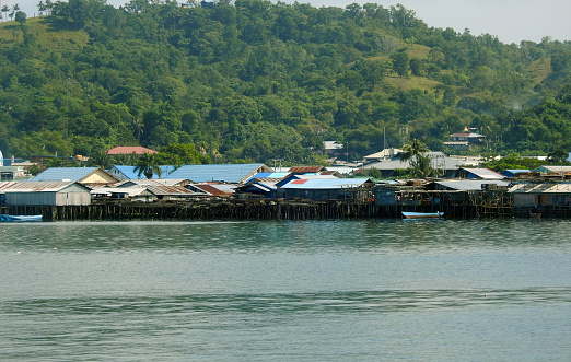 Stilt houses in Sorong, South West Papua - Indonesia