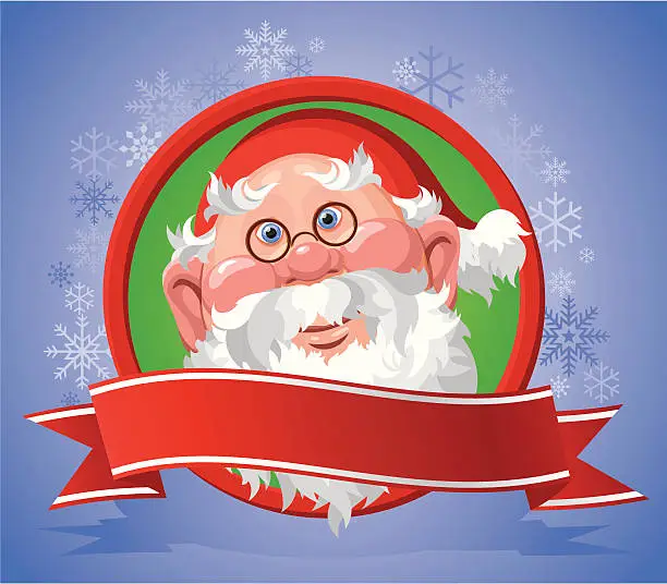 Vector illustration of Santa_Claus