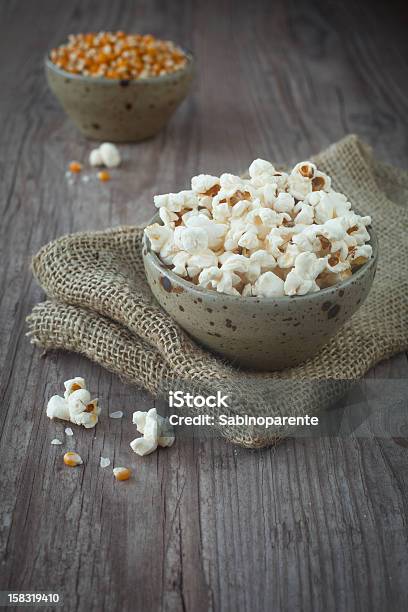 Pop Corn Stock Photo - Download Image Now - Appetizer, Bowl, Bunch