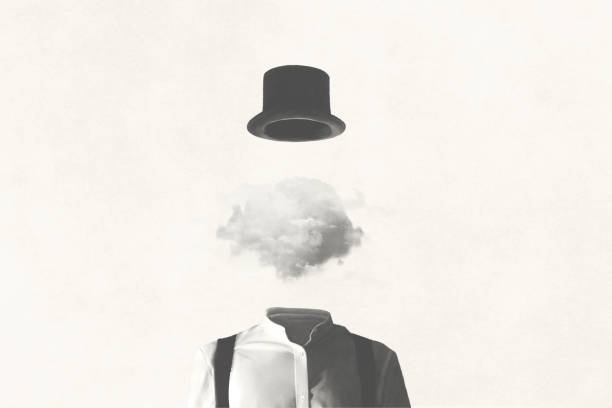 istock illustration of man, heads in the clouds, surreal abstract concept 1583233439