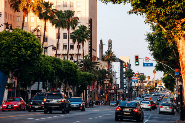 Hollywood traffic - Los Angeles, California, USA