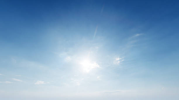 Beautiful morning clear sky in summer.