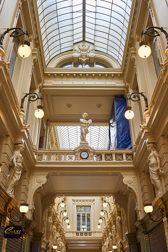 Brussels (Belgium), July 22, 2023. They were the first in Europe of this type, inaugurated in the mid-19th century by Leopold I. They are divided into three sections that make up its more than 200-meter length: the King's Gallery and the Queen's Gallery are the main axes, and the Princes' Gallery,