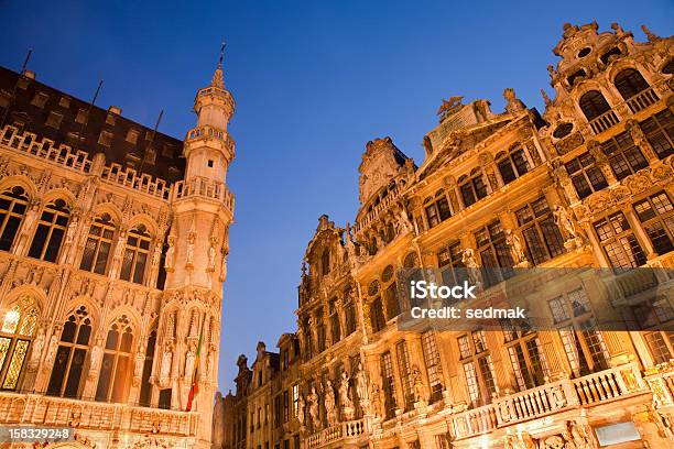 Foto de Bruxelasa Fachada Do Grand Palace E Outros Palácios e mais fotos de stock de Bélgica