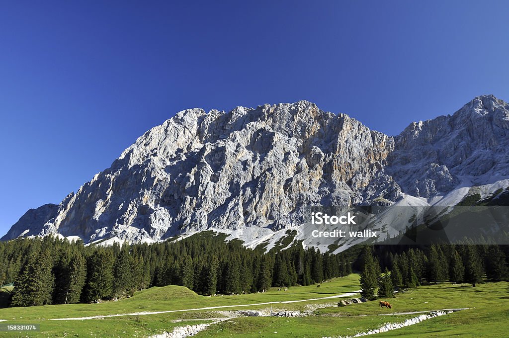 Zugspitze, Deutschlands höchstem Berg - Lizenzfrei Alpen Stock-Foto