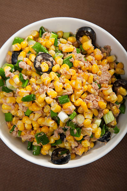 istock Salad with tuna fish and white corn 158333431