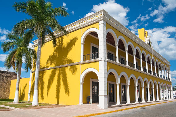 campeche państwowy biblioteki publicznej, zabytkowym budynku (meksyk) - south american culture zdjęcia i obrazy z banku zdjęć