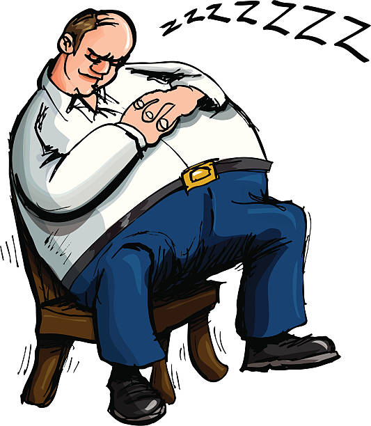 104 Cartoon Of Fat Guy Sleeping Illustrations & Clip Art - iStock