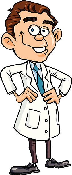 illustrations, cliparts, dessins animés et icônes de médecin sourire - doctor pediatrician scientist medical student