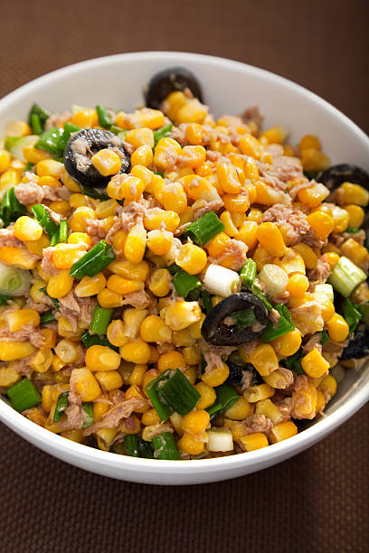 istock Salad with tuna fish and white corn 158341209