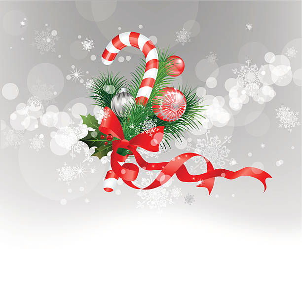 クリスマスの背景 - candy candy cane christmas sweet food点のイラスト素材／クリップアート素材／マンガ素材／アイコン素材